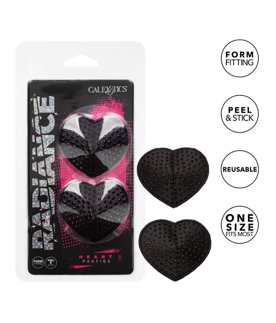 CALEXOTICS - RADIANCE HEART-SHAPED JEWEL NIPPLE SHIELDS