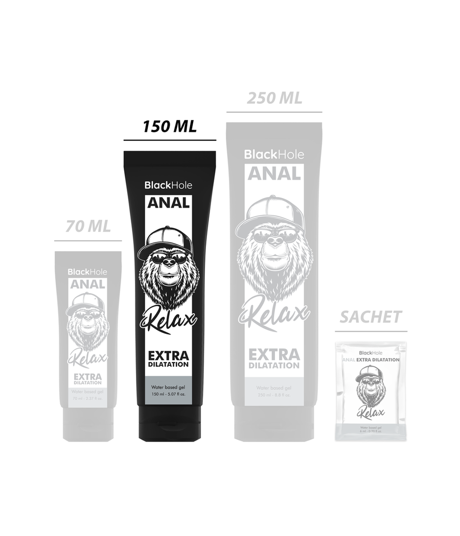 BLACK HOLE - GEL À BASE D'EAU DILATATION ANALE 150 ML