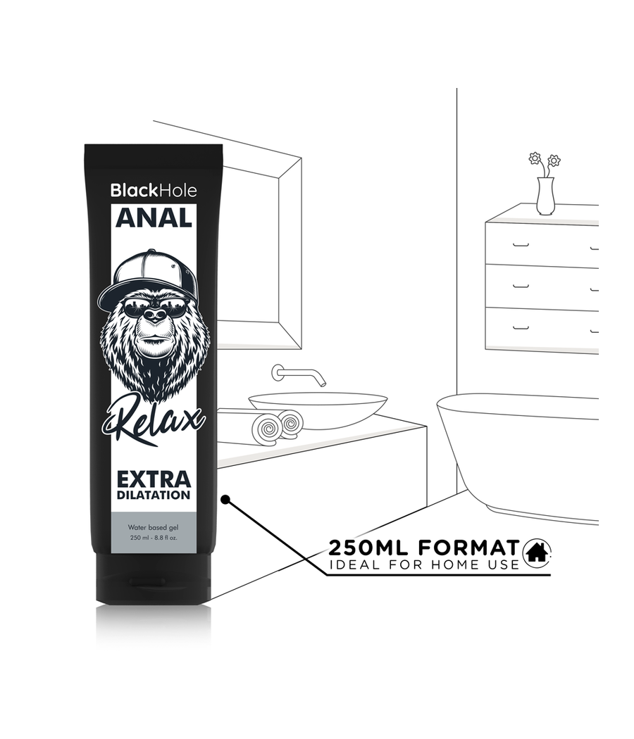 BLACK HOLE - GEL BASE AGUA DILATACIÓN ANAL 250 ML