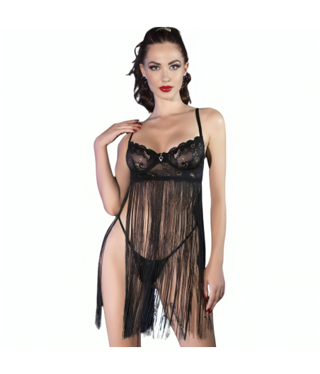 CHILIROSE - CR 4496 BABYDOLL NERO L/XL