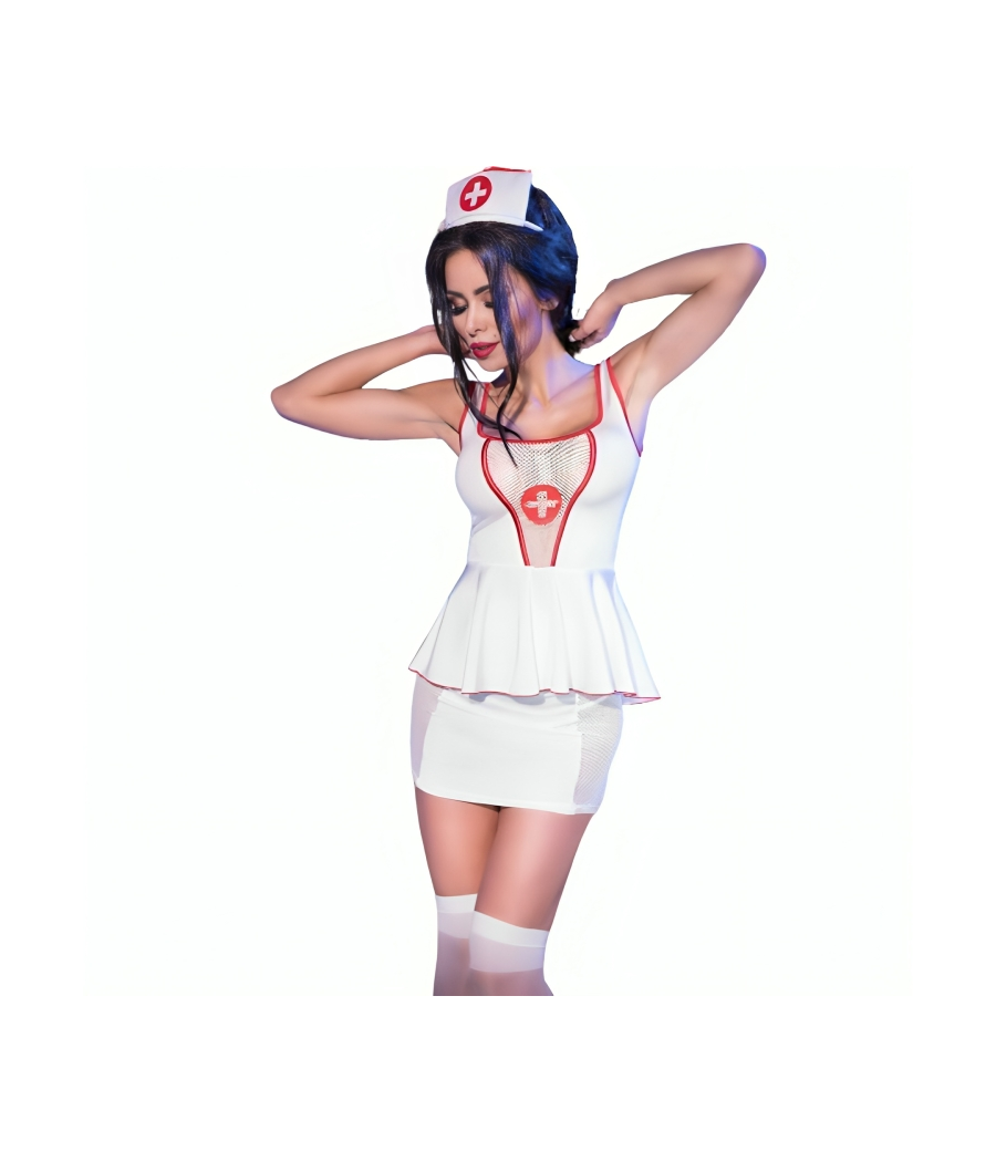 CHILIROSE - CR 4160 COSTUME DA INFERMIERA TOP E GONNA S/M
