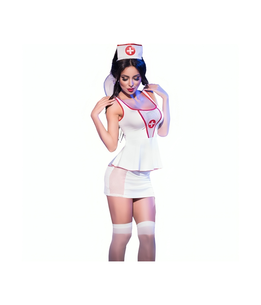 CHILIROSE - CR 4160 COSTUME NURSE TOP & SKIRT S/M