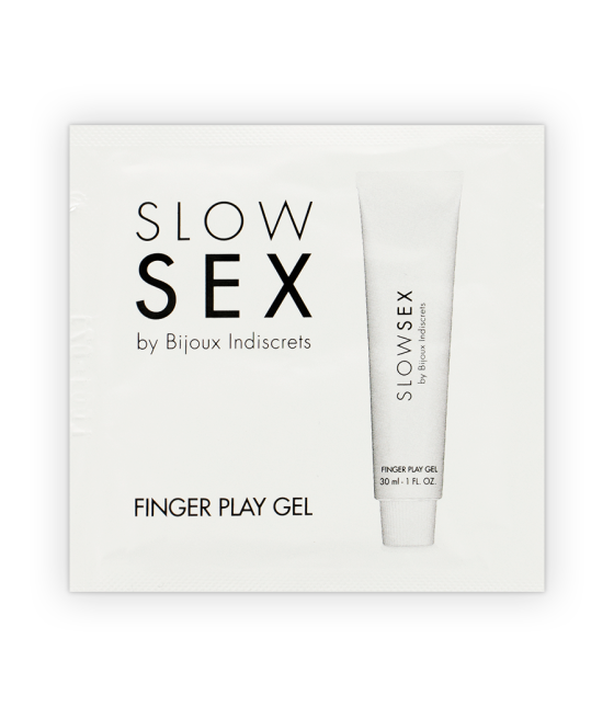 BIJOUX INDISCRETS - SLOW SEX MASSAGE GEL WITH FINGER PLAY SINGLE DOSE
