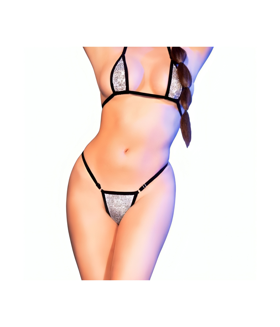 CHILIROSE - CR 4660 BIKINI PLATEADO S/M