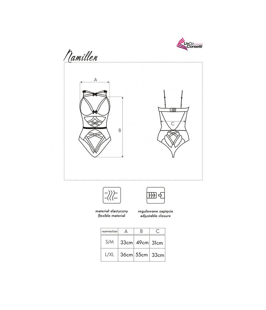 LIVCO CORSETTI FASHION - NAMILLEN LC 90528 KÖRPER SCHWARZ