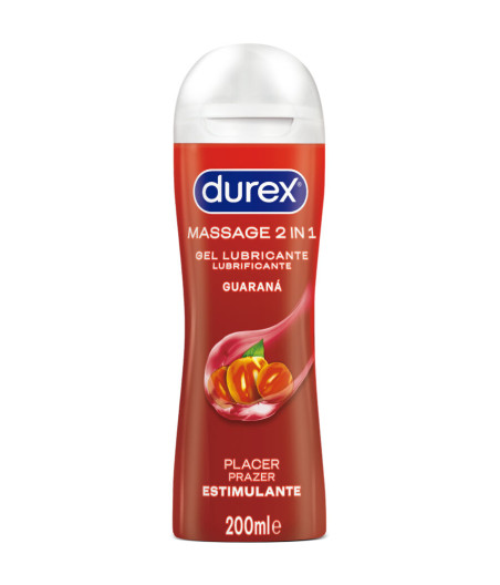 DUREX - GEL LUBRIFICANTE DE MASSAGEM ESTIMULANTE DE GUARANÁ 200 ML