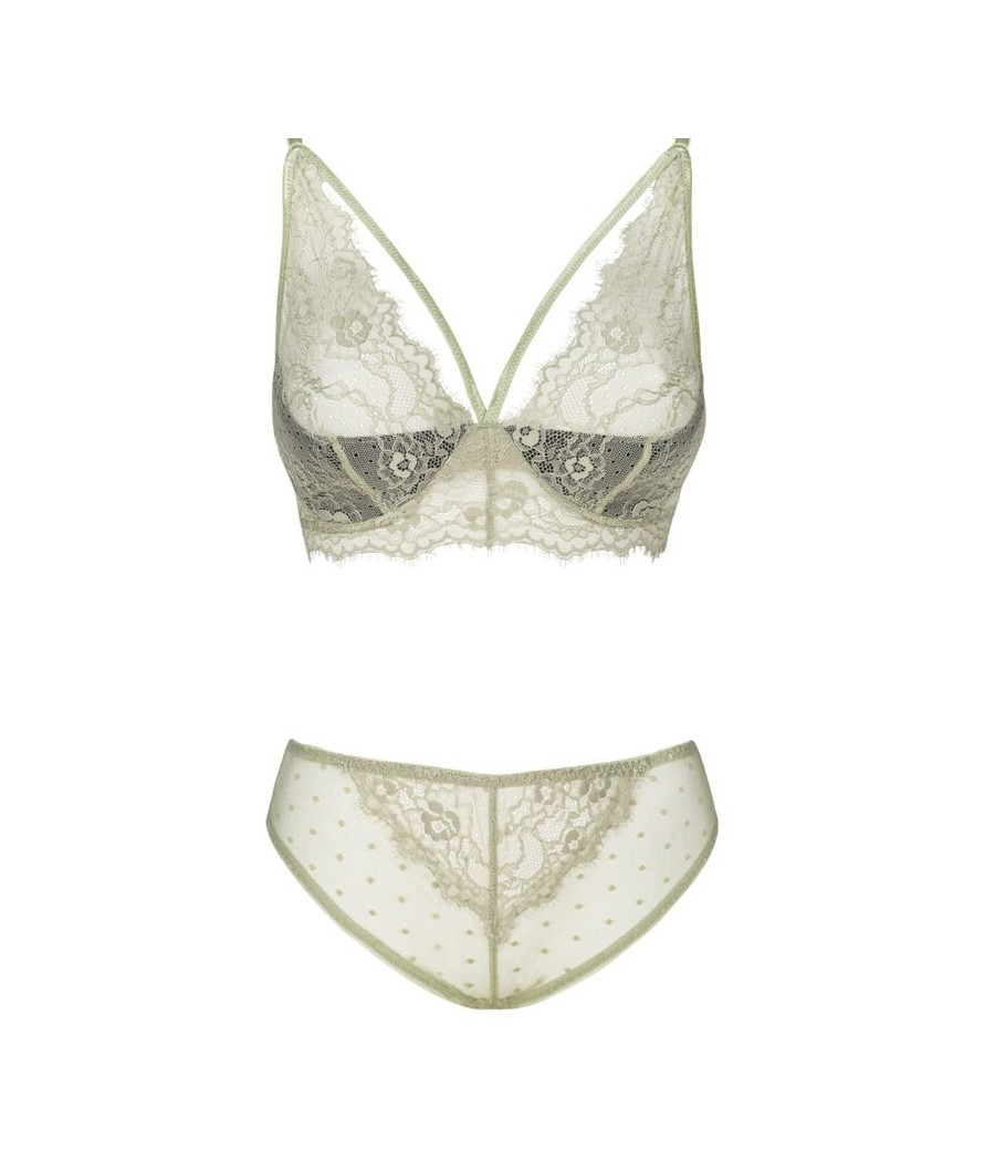 LIVCO CORSETTI FASHION - PINE LC 90667 BH + PANTY KHAKI