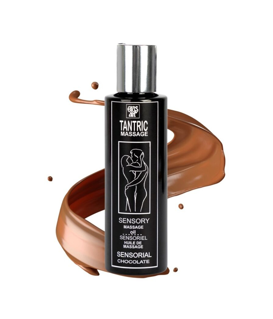 EROS-ART - HUILE DE MASSAGE TANTRIQUE NATURELLE ET APHRODISIAQUE AU CHOCOLAT 100 ML