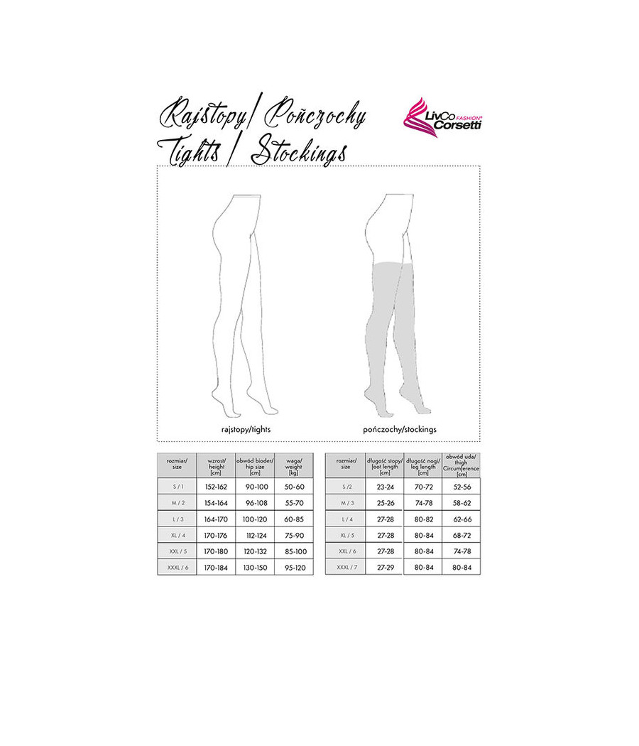 LIVCO CORSETTI FASHION - LOLIWIA LC19330 STRUMPF SCHWARZ EINE GRÖSSE