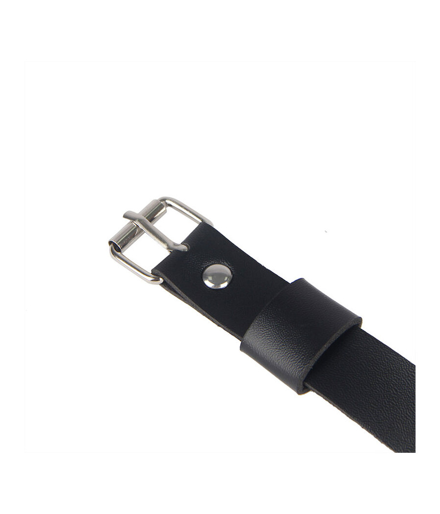 SUBBLIME - LEATHER CHAINLEG HARNESS BLACK ONE SIZE