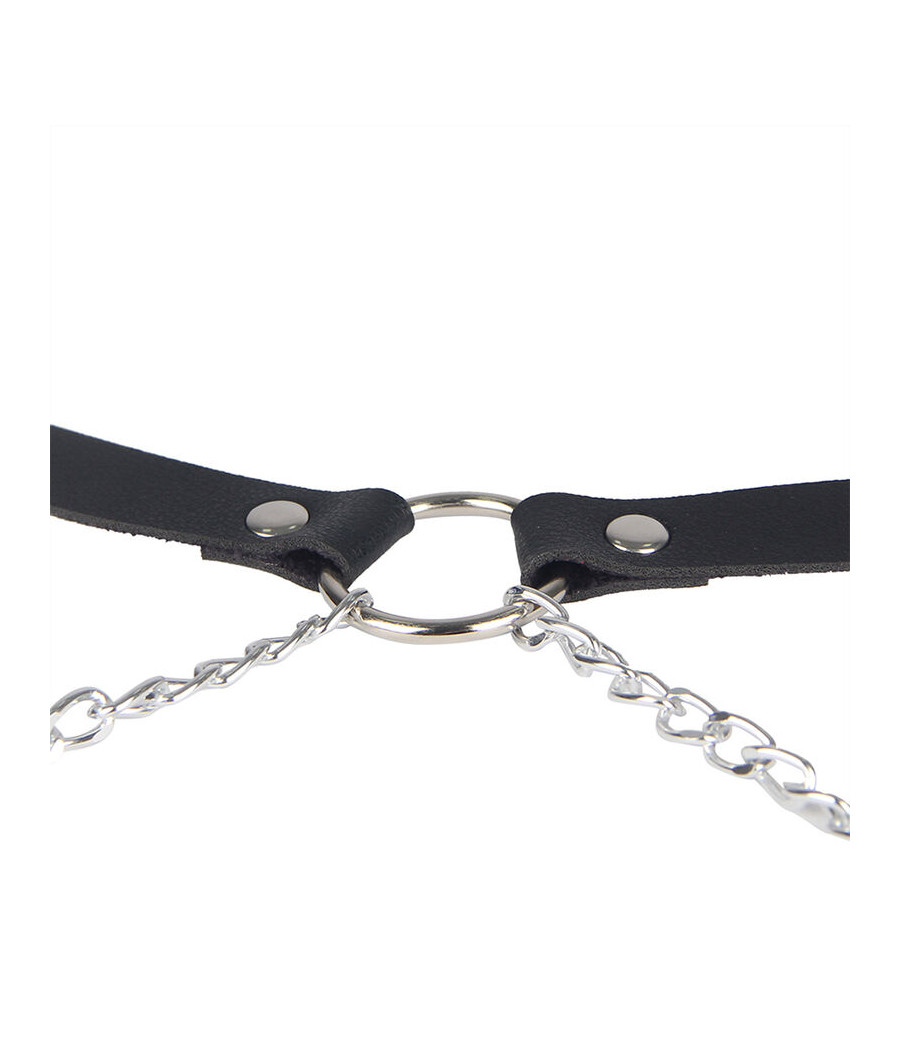 SUBBLIME - LEDERGÜRTEL HARNESS SCHWARZ EINE GRÖSSE