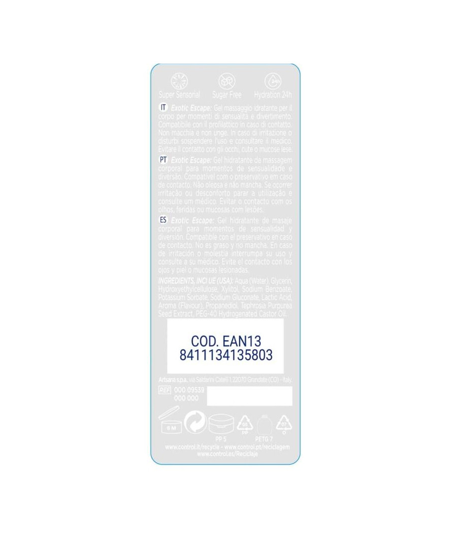 CONTROL - 2 EN 1 MASSAGE & PLEASURE EXOTIC 200 ML