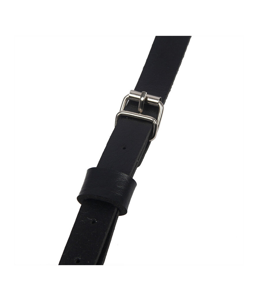 SUBBLIME - LEATHER RING CHEST HARNESS BLACK ONE SIZE
