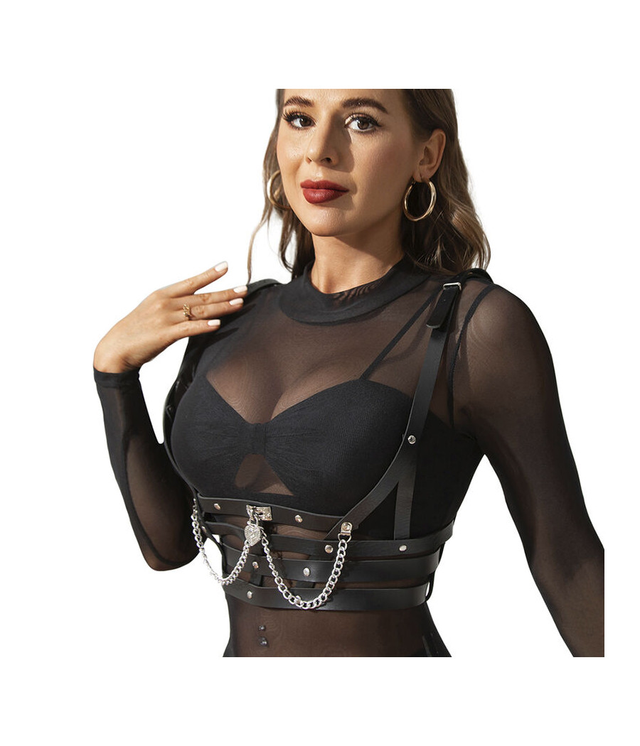 SUBBLIME - ARNÉS FORMA CORSET DETALLE CADENAS TALLA ÚNICA