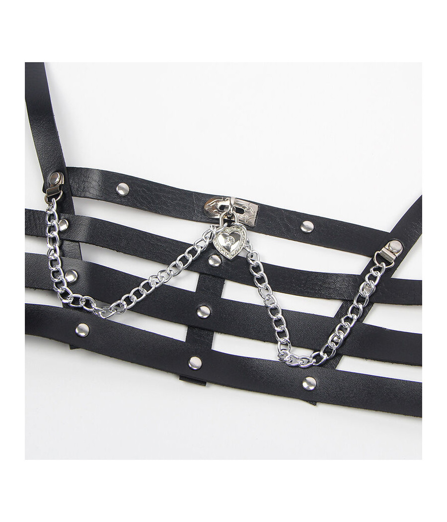 SUBBLIME - KORSETT HARNESS MIT KETTE DETAIL EINE GRÖSSE