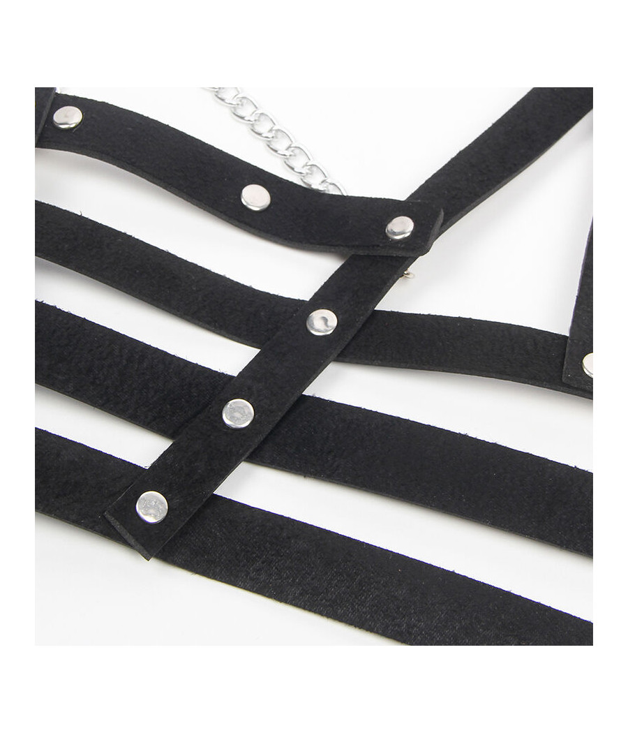 SUBBLIME - KORSETT HARNESS MIT KETTE DETAIL EINE GRÖSSE
