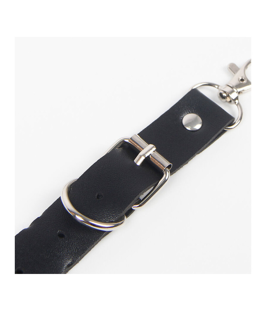 SUBBLIME - HARNAIS CEINTURE ET JARRETIÈRES AVEC ANNEAUX ET CHAÎNE DÉTAIL TAILLE UNIQUE