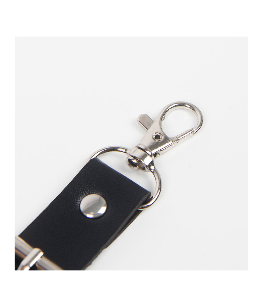 SUBBLIME - GÜRTEL UND STRUMPFBAND MIT RINGEN UND KETTE DETAIL EINE GRÖSSE