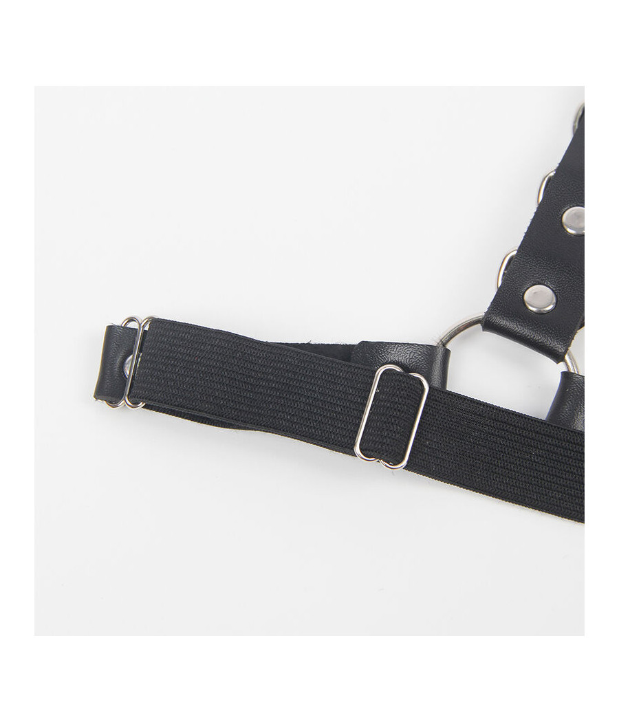 SUBBLIME - HARNAIS CEINTURE ET JARRETIÈRES AVEC ANNEAUX ET CHAÎNE DÉTAIL TAILLE UNIQUE