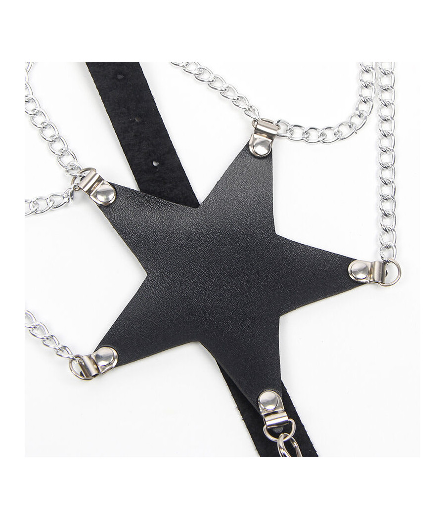 SUBBLIME - FULL BODY HARNESS WITH STAR CHAINDETAIL ONE SIZE