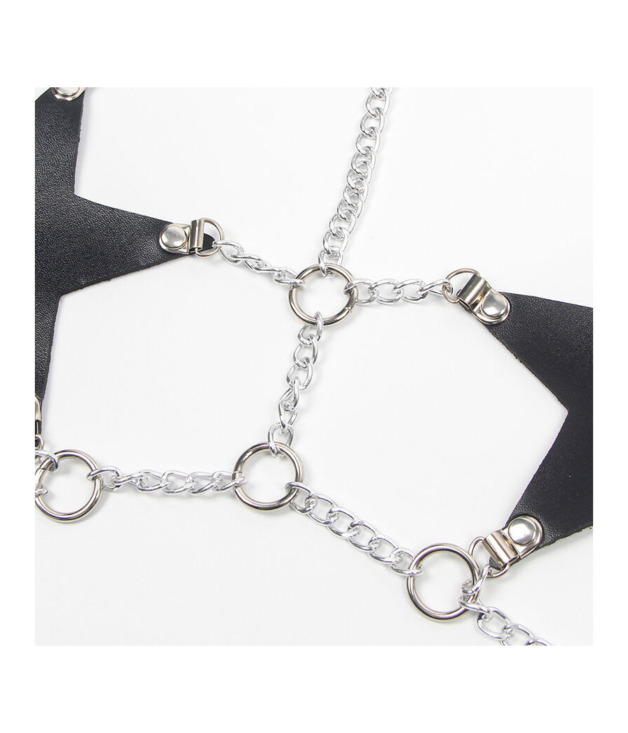 SUBBLIME - FULL BODY HARNESS WITH STAR CHAINDETAIL ONE SIZE