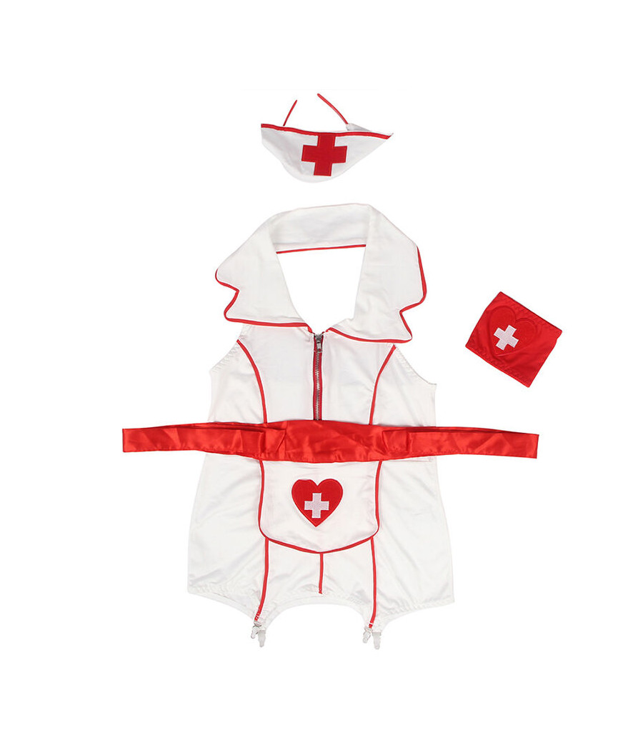 SUBBLIME - SEXY KRANKENSCHWESTER KOSTÜM KLEID L/XL