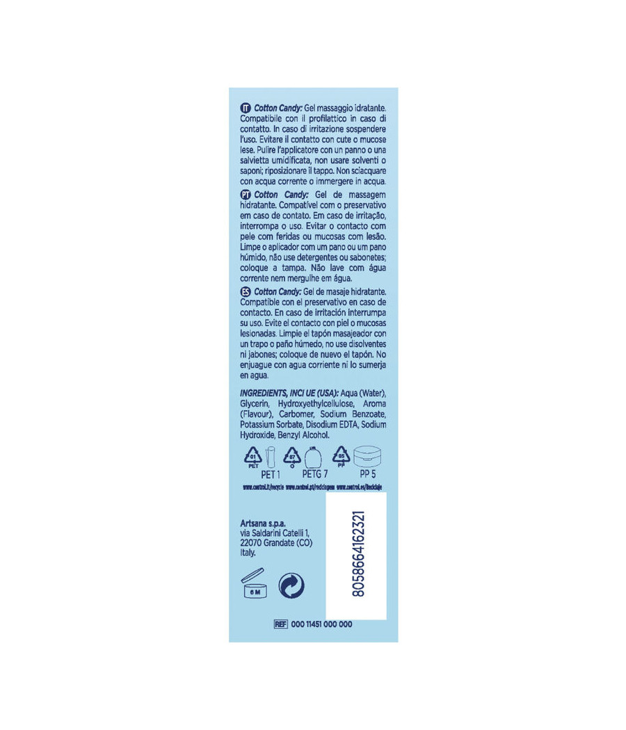 CONTROL - GEL DE MASSAGE BARBE  PAPA 3 EN 1 200 ML