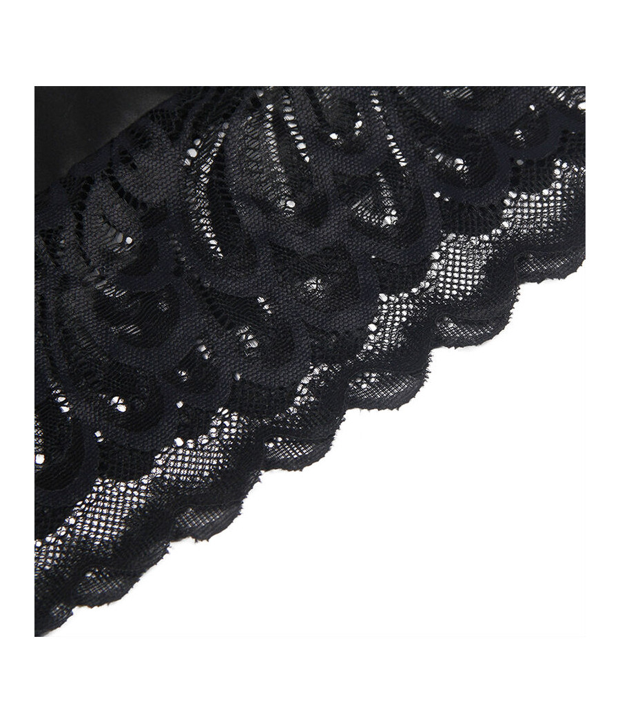 SUBBLIME - BABYDOLL AVEC POITRINE IMPRIMÉ FLEURI NOIR S/M