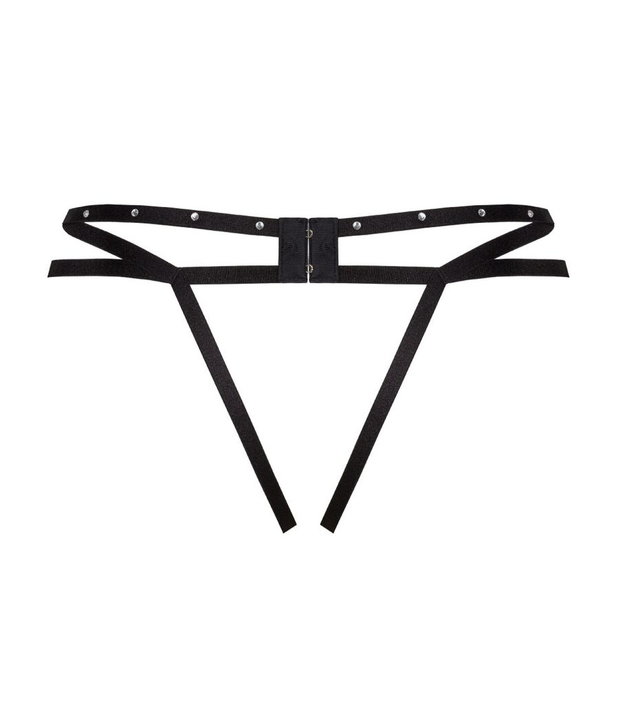 LIVCO CORSETTI FASHION - NOMADE TANGA CROTCHLESS NEGRO S/M