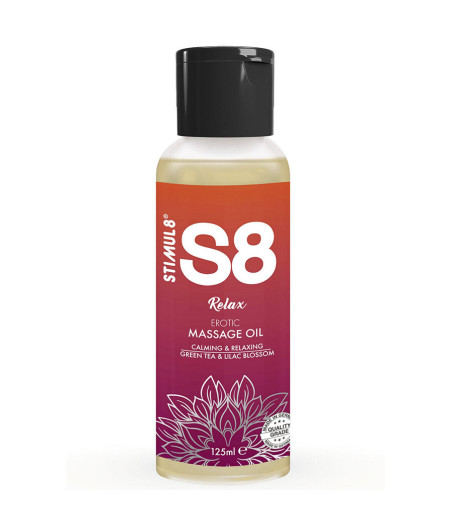 STIMUL8 - S8 RELAX GREEN TEA MASSAGE OIL 125 ML