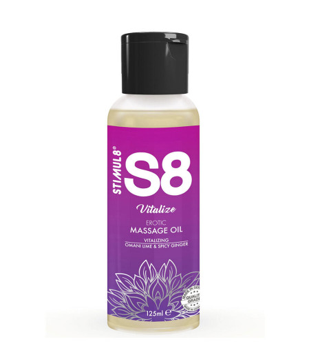 STIMUL8 - S8 VITALIZE HUILE DE MASSAGE AU CITRON VERT 125 ML