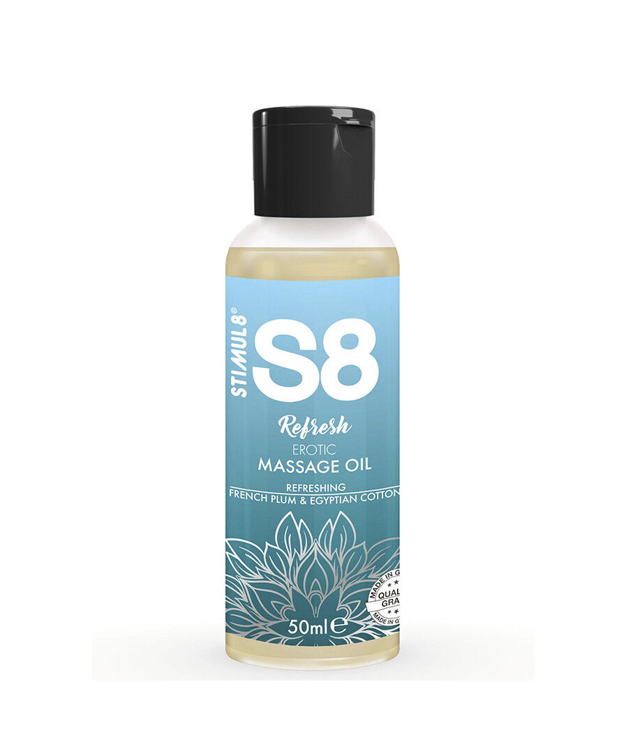 STIMUL8 - S8 REFRESH OLIO DA MASSAGGIO EROTICO IN COTONE 50 ML