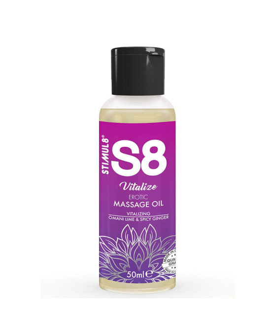 STIMUL8 - S8 VITALIZE ÓLEO DE MASSAGEM ERÓTICO LIMA 50 ML
