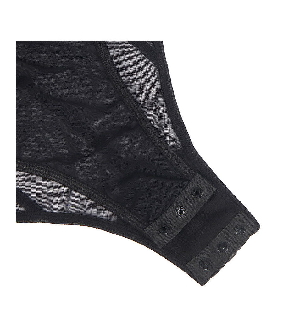 SUBBLIME - BODY CON BRETELLE A CATENA NERA S/M