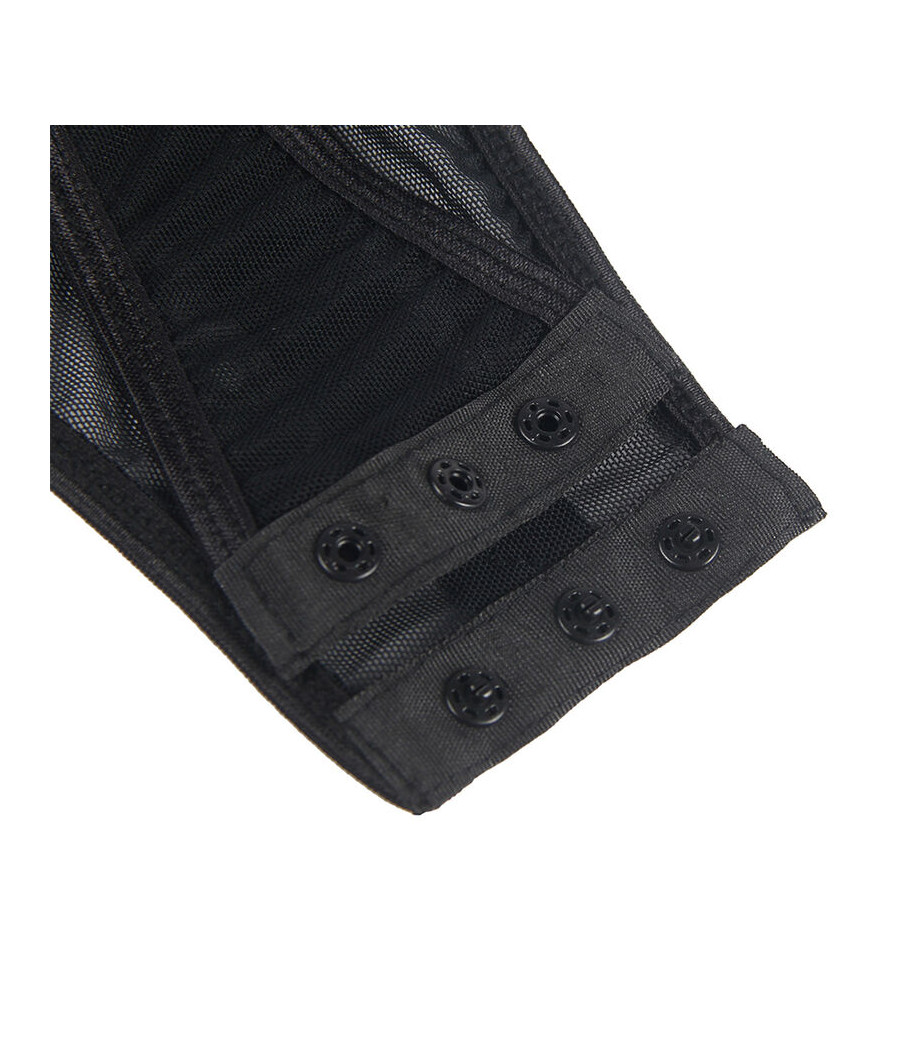 SUBBLIME - TEDDY CON LIGUERO DETALLE TIRAS PECHO NEGRO S/M