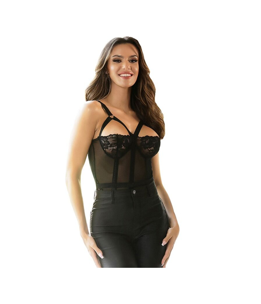 SUBBLIME - ORSACCHIOTTO CON DETTAGLIO REGGERIZZATO SUL PETTO NERO L/XL