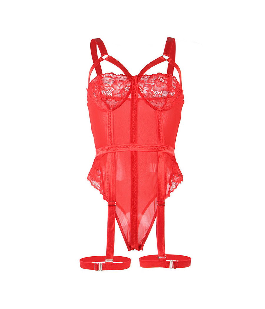 SUBBLIME - TEDDY COM ALA LIGA DETALHE PEITO VERMELHO S/M