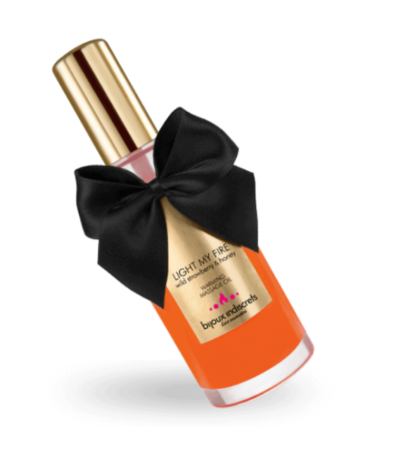 BIJOUX INDISCRETS - MASSAGE OIL HEAT EFFECT STRAWBERRY AROMA