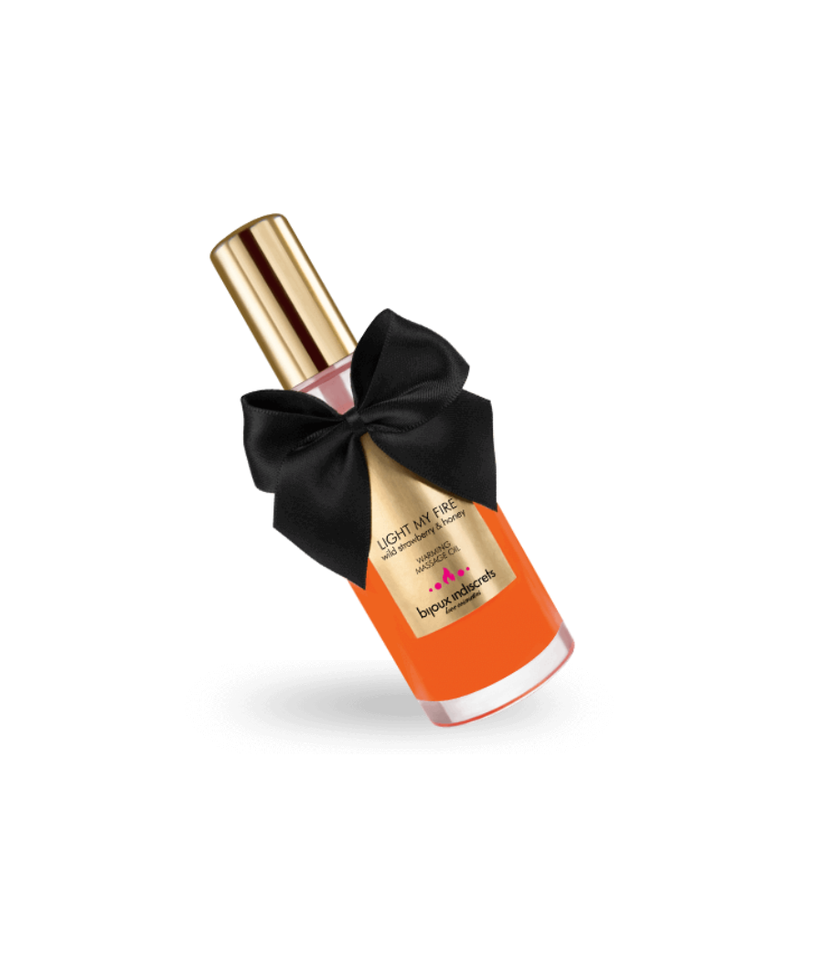 BIJOUX INDISCRETS - MASSAGE OIL HEAT EFFECT STRAWBERRY AROMA