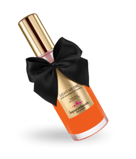 BIJOUX - ÓLEO DE MASSAGEM EFEITO CALOR AROMA DE MORANGO