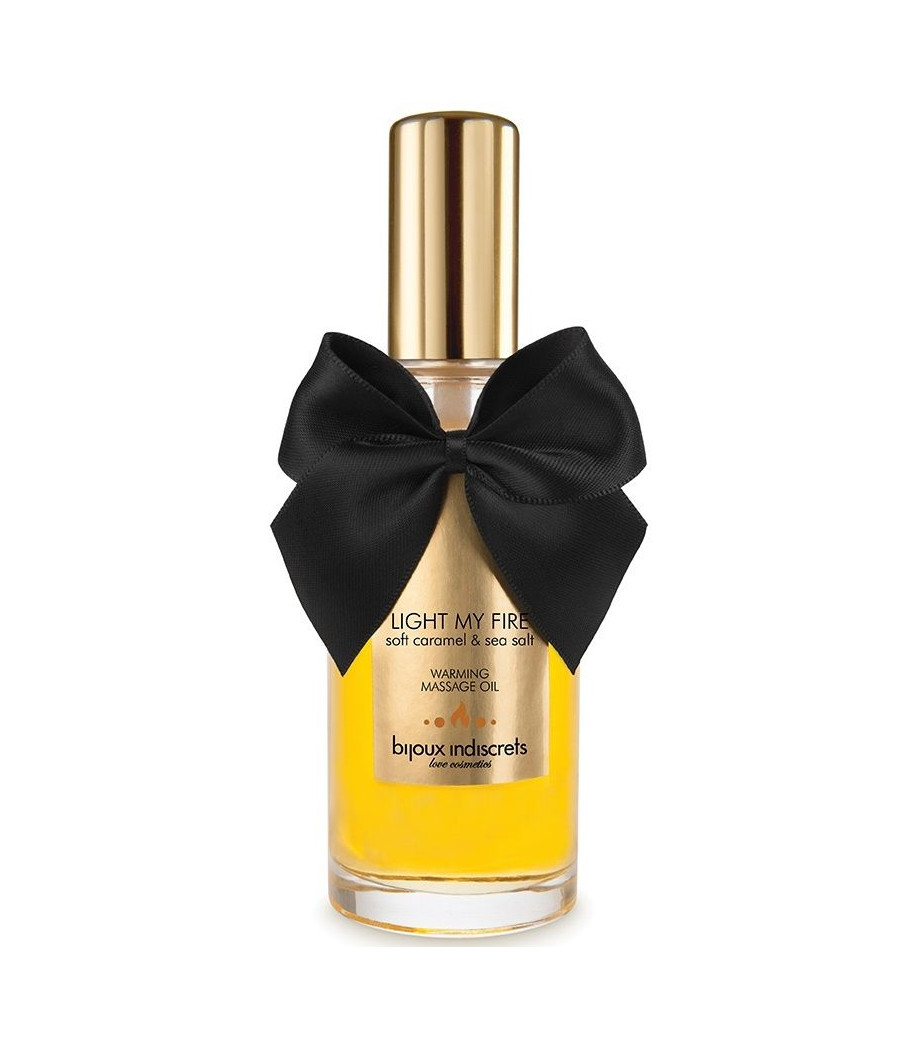 BIJOUX INDISCRETS - ACEITE MASAJE EFECTO CALOR AROMA CARAMELO