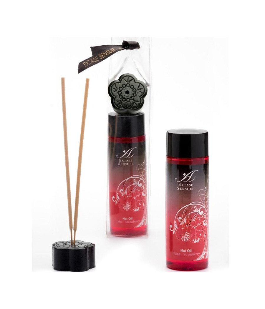 EXTASE SENSUAL - ACEITE ESTIMULANTE CALOR FRESA 100 ML