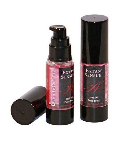 EXTASE SENSUAL - MASSAGEÖL MIT EXTRA FRISCHEM ERDBEER EFFEKT 30 ML