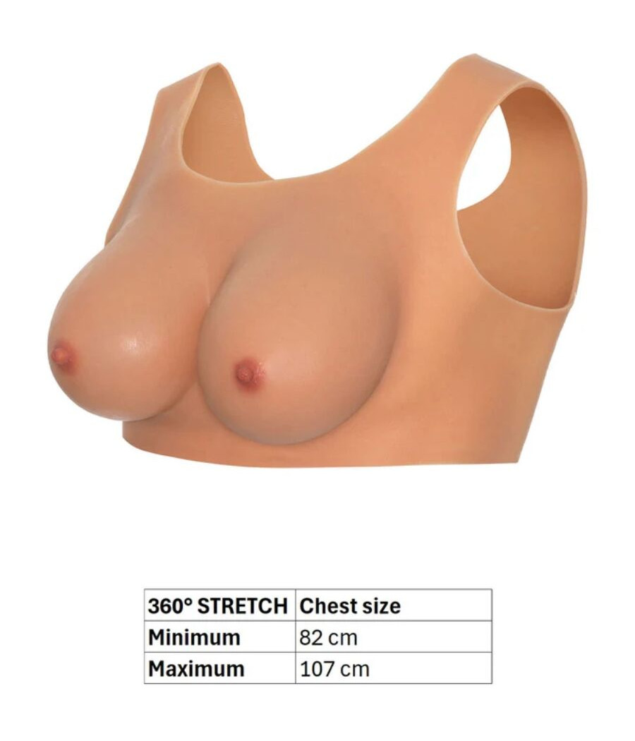 HIDDEN DESIRE - ALTER EGO WEARABLE BREAST TOP C-CUP FLESH