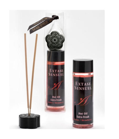 EXTASE SENSUAL - MASSAGE OIL WITH EXTRA FRESH STRAWBERRY EFFECT 100 ML