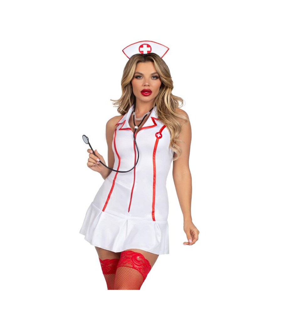 LEG AVENUE - HEAD NURSE COSTUME WHITE S/M