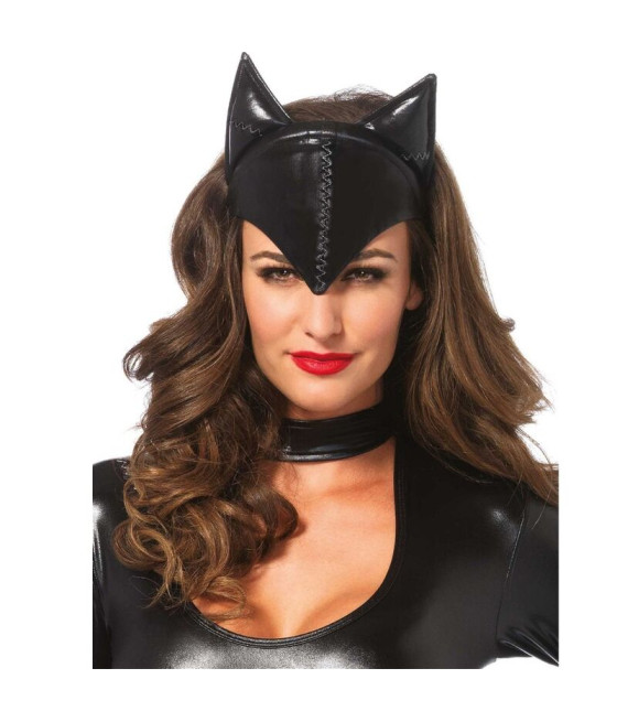 LEG AVENUE - MÁSCARA DE MULHER GATO PRETA