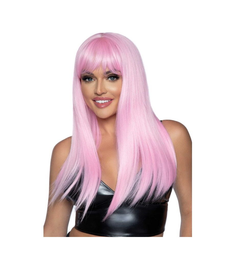 LEG AVENUE - LONG STRAIGHT BANG WIG PINK