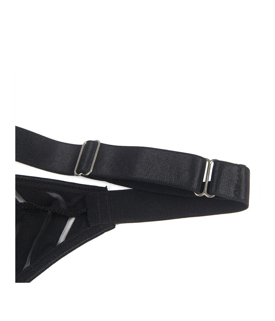 SUBBLIME - 954154 BODY MIT STRUMPFGÜRTEL SCHWARZ L/XL