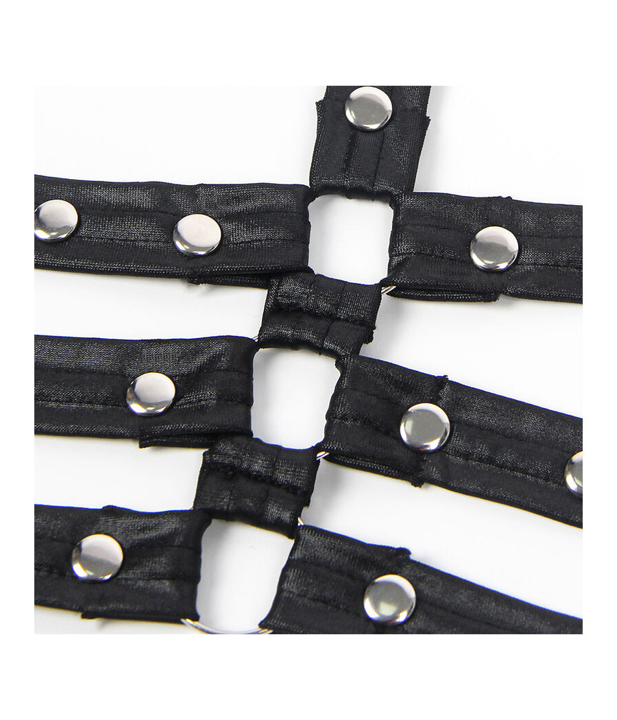 SUBBLIME - 954413 BONDAGE-BODY AUS LEDER SCHWARZ L/XL